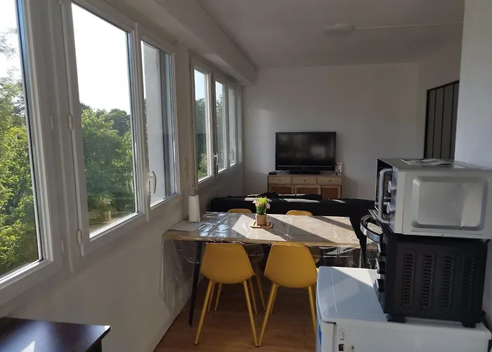 Mistral Gagnant ! T1 Calme Avec Vue, Parking, Teletravail, Wi-fi, Proche Cv Et Gare * Мазаме